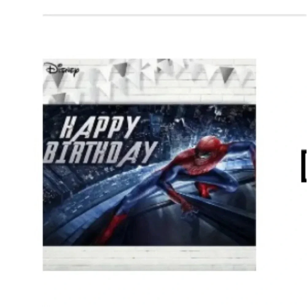 Happy Birthday Spiderman Banner